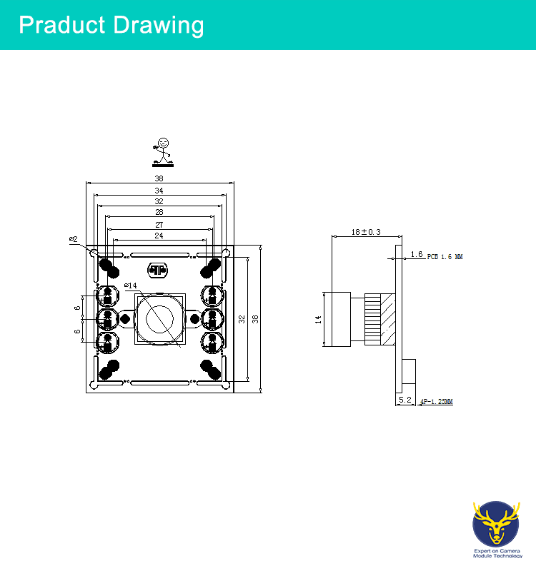 Automatic Wide Angle Full HD 1080P USB 2.0 2mp Night Vision Camera Module JSK-RE058-V1.0 3 21 单200W RE058详情页4